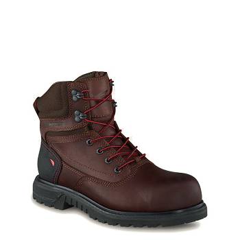 Red Wing Női Brnr XP 6-inch Safety Toe Vízálló Bakancs Barna